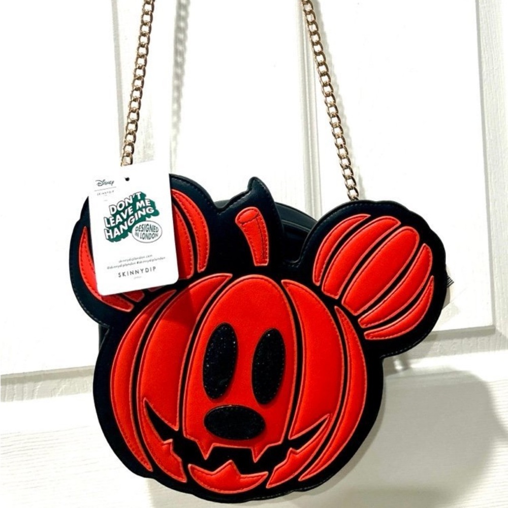 Halloween Mickey Mouse Pumpkin Purse Crossbody bag by Skinnydip - Picture 2 of 7